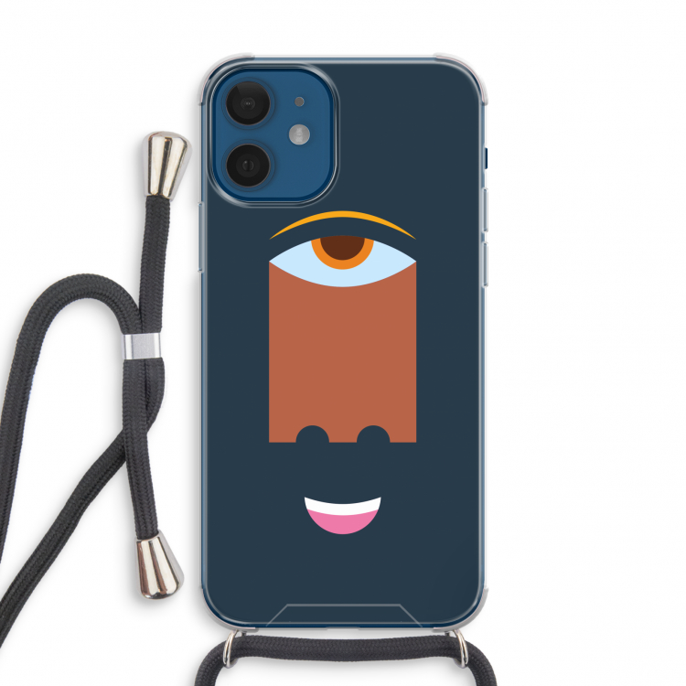 Mono M: iPhone 12 mini Transparant Hoesje met koord