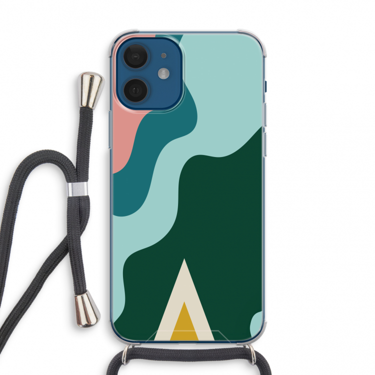 Noor B: iPhone 12 mini Transparant Hoesje met koord
