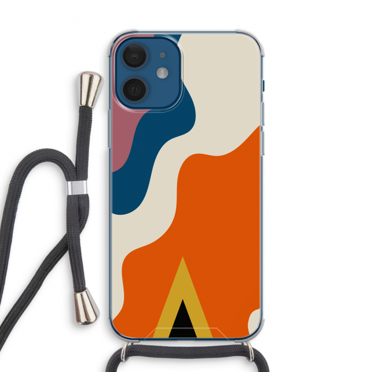 Noor A: iPhone 12 mini Transparant Hoesje met koord