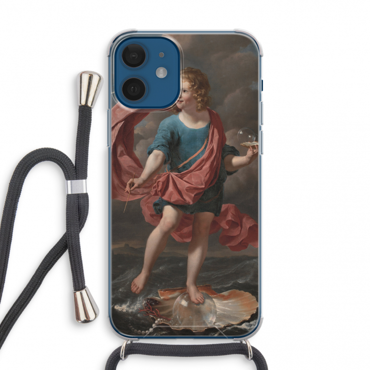 Soap Bubbles: iPhone 12 mini Transparant Hoesje met koord