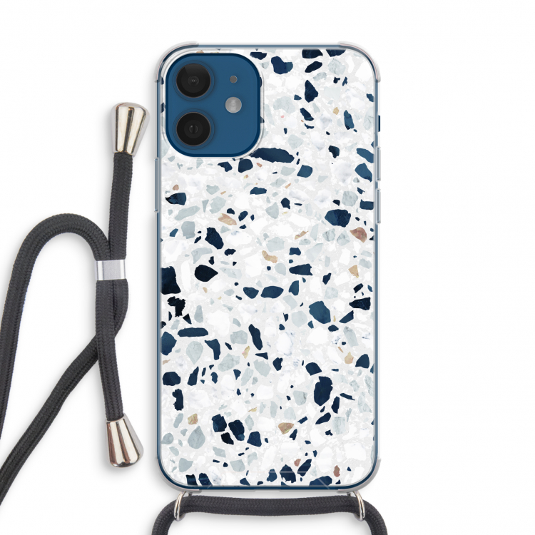 Terrazzo N°1: iPhone 12 mini Transparant Hoesje met koord