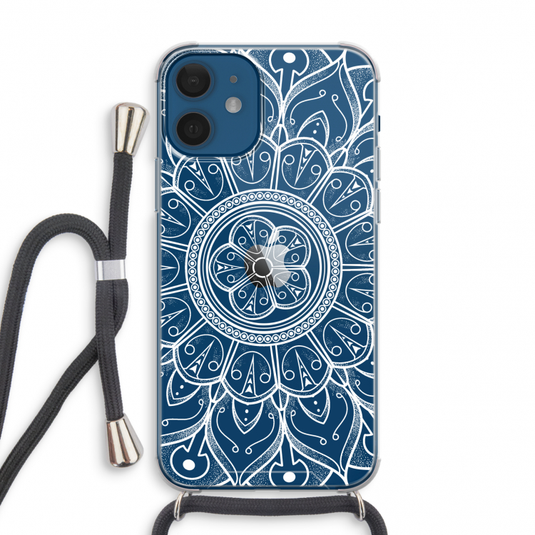 Roses Are Red: iPhone 12 mini Transparant Hoesje met koord