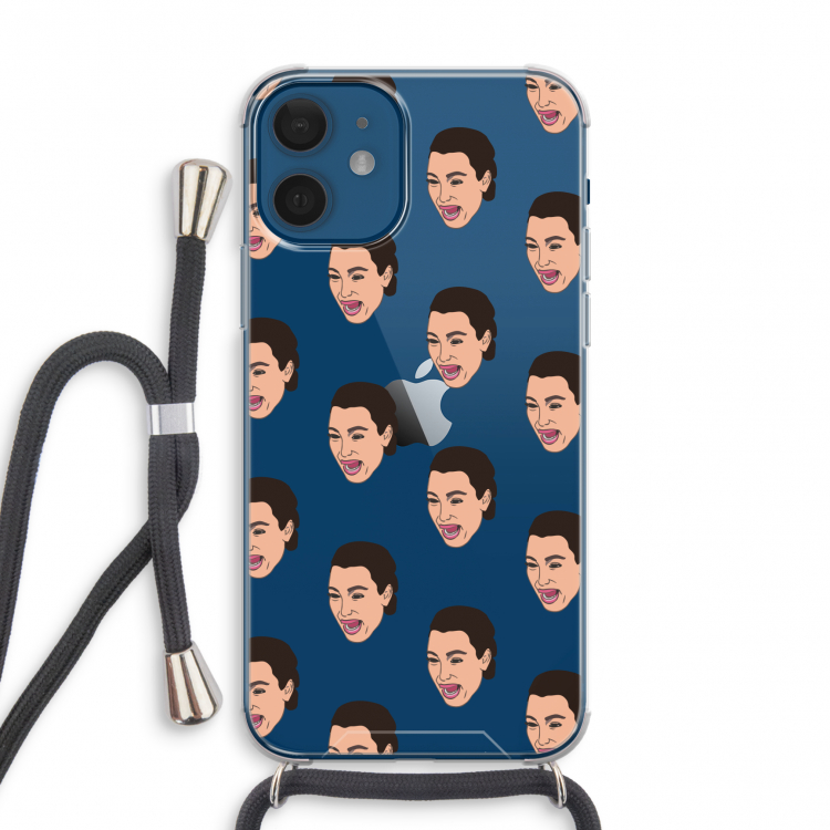 Ugly Cry Call: iPhone 12 mini Transparant Hoesje met koord
