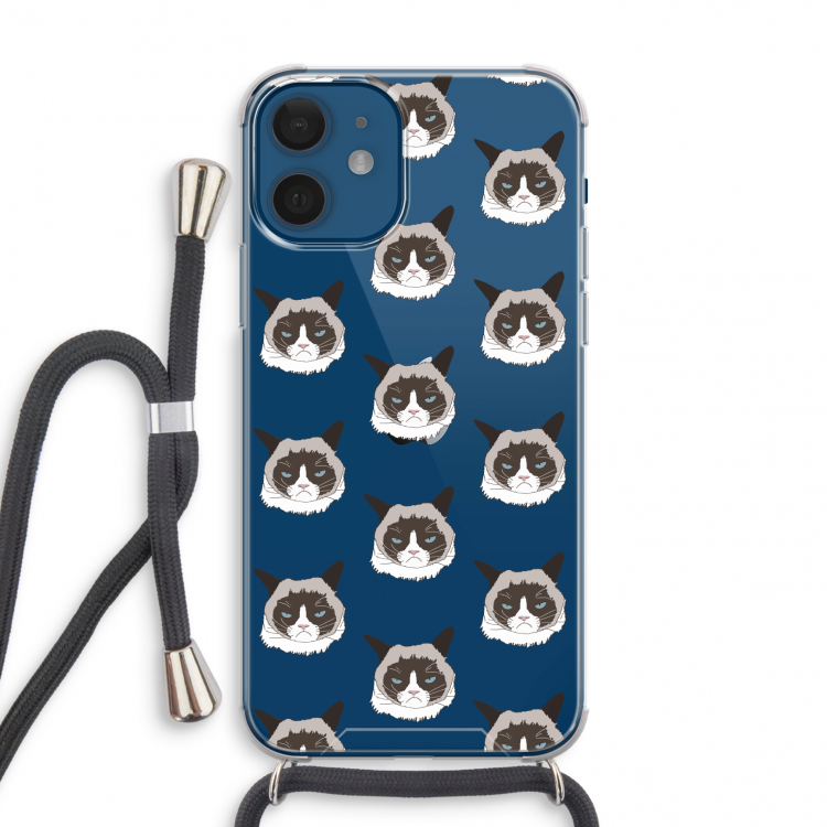 It's a Purrr Case: iPhone 12 mini Transparant Hoesje met koord