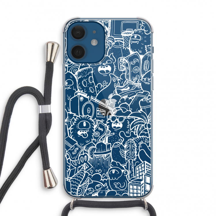 Vexx City #2: iPhone 12 mini Transparant Hoesje met koord
