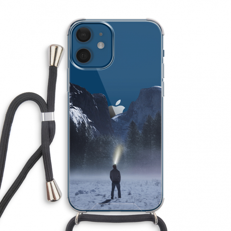 Wanderlust: iPhone 12 mini Transparant Hoesje met koord
