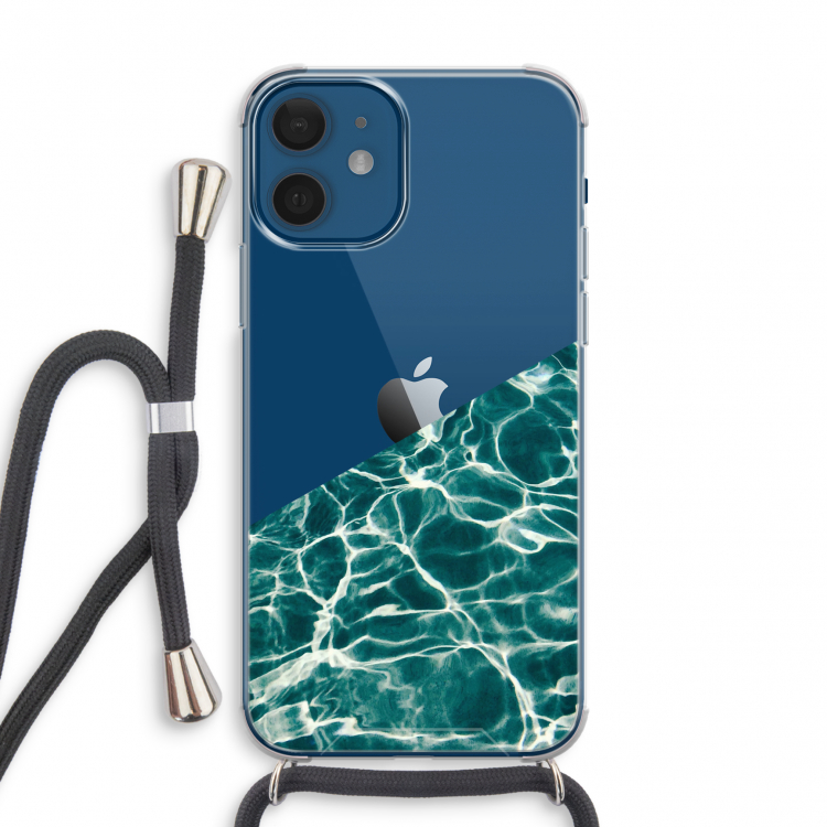 Weerkaatsing water: iPhone 12 mini Transparant Hoesje met koord