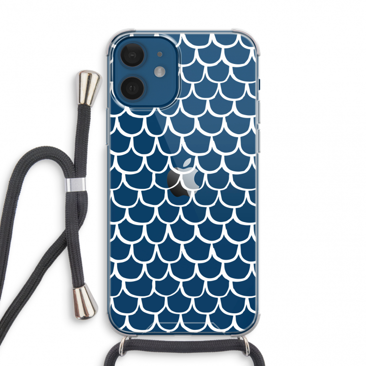 Dakpannetjes: iPhone 12 mini Transparant Hoesje met koord
