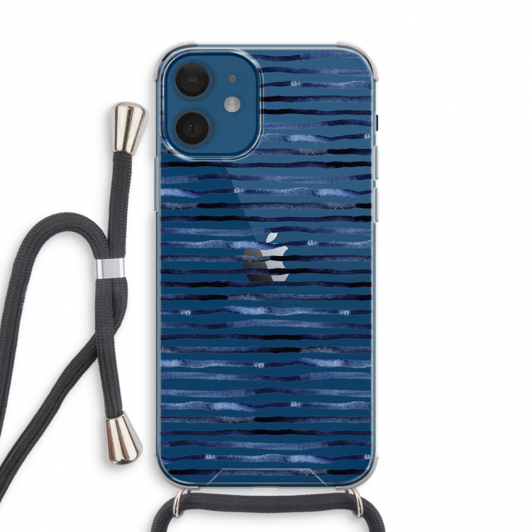 Verrassende lijnen: iPhone 12 mini Transparant Hoesje met koord