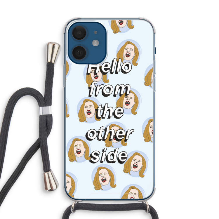Hello: iPhone 12 mini Transparant Hoesje met koord
