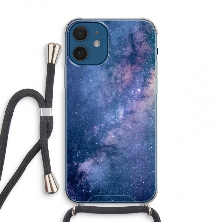 Nebula: iPhone 12 mini Transparant Hoesje met koord