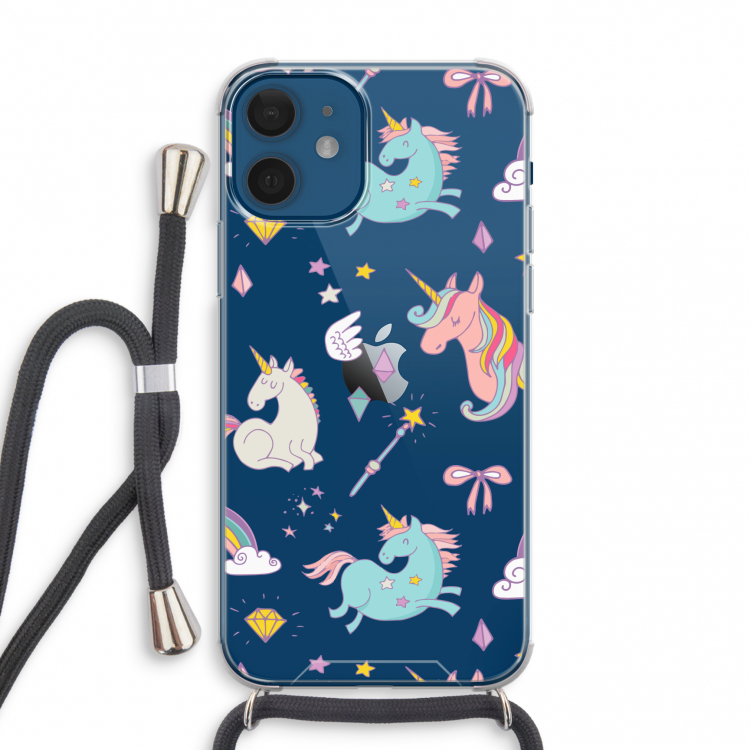 Fantasiewereld: iPhone 12 mini Transparant Hoesje met koord