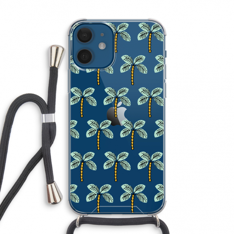 Paradise: iPhone 12 mini Transparant Hoesje met koord