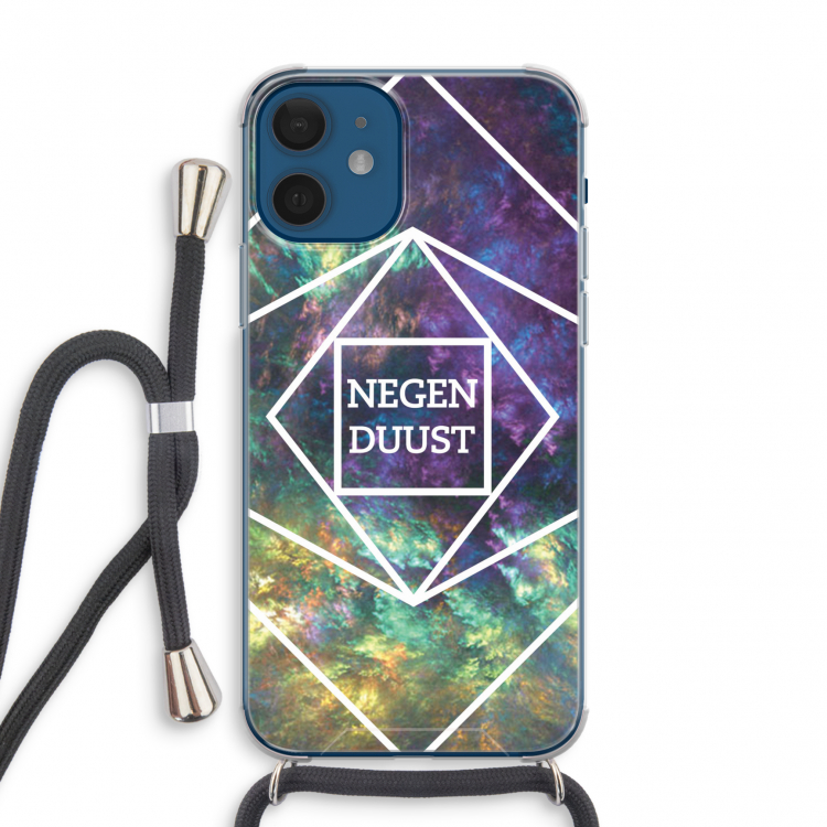 Negenduust ruimte: iPhone 12 mini Transparant Hoesje met koord