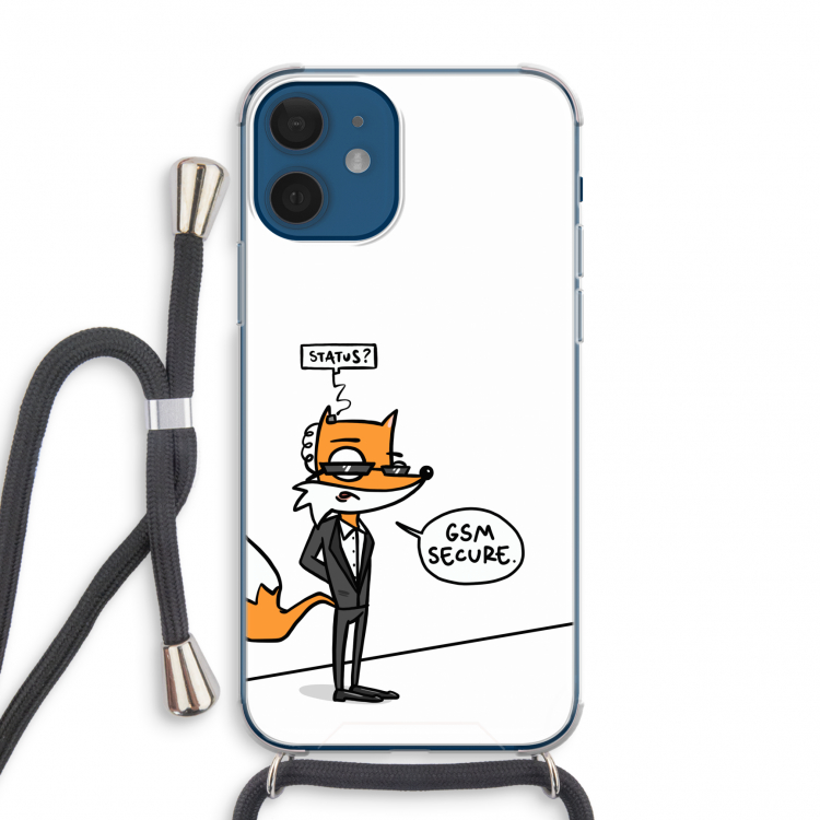 GSM secure: iPhone 12 mini Transparant Hoesje met koord