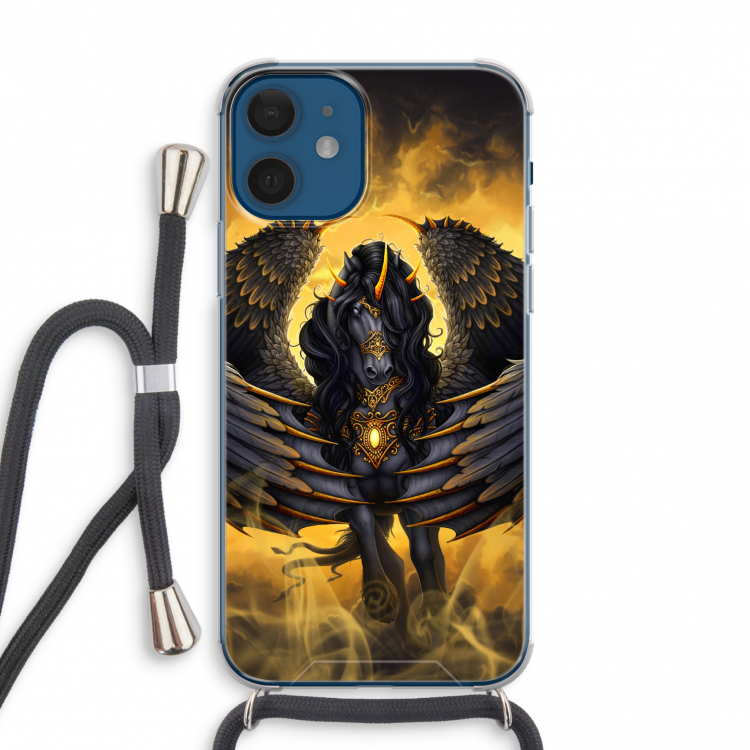 Pegasus: iPhone 12 mini Transparant Hoesje met koord