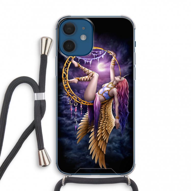 Aerial Angel: iPhone 12 mini Transparant Hoesje met koord