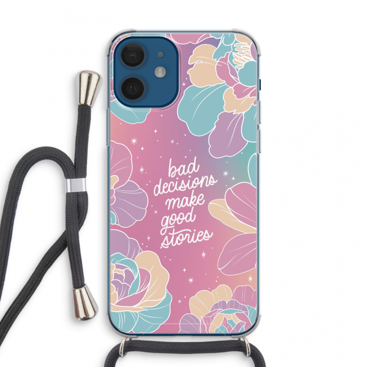 Good stories: iPhone 12 mini Transparant Hoesje met koord
