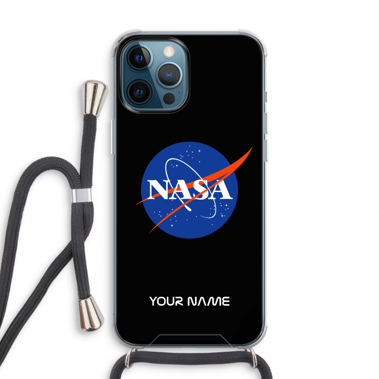 NASA: iPhone 12 Pro Transparant Hoesje met koord