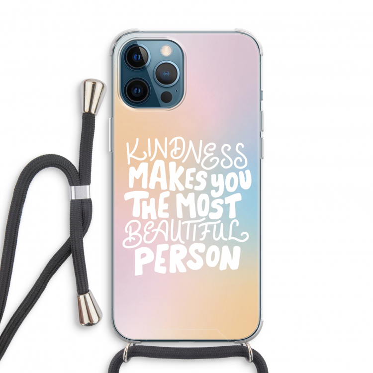 The prettiest: iPhone 12 Pro Transparant Hoesje met koord