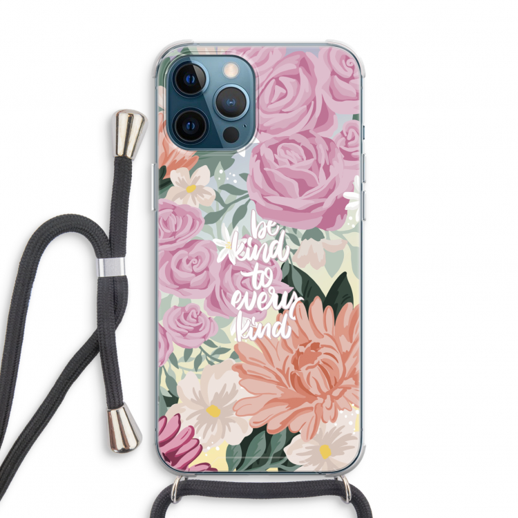 Kindness matters: iPhone 12 Pro Transparant Hoesje met koord