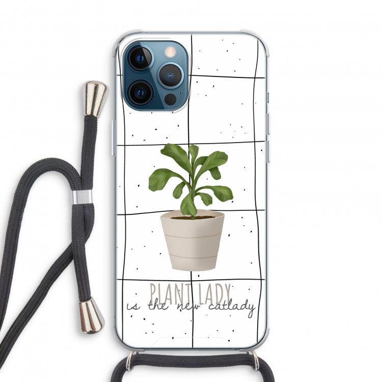 Kamerplant op vensterruit: iPhone 12 Pro Transparant Hoesje met koord