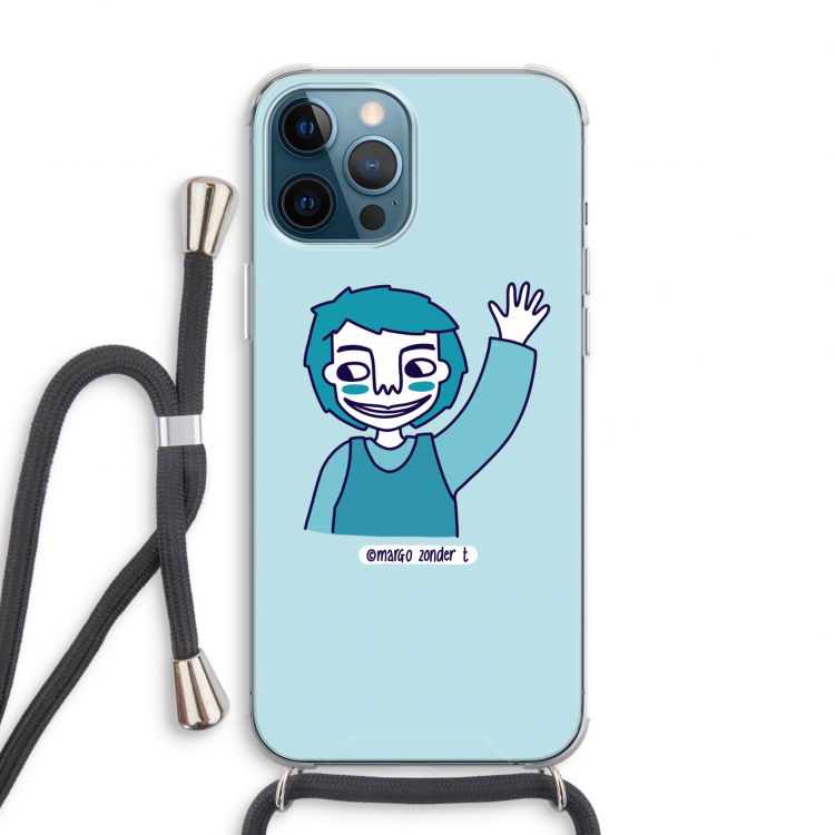 Zwaai: iPhone 12 Pro Transparant Hoesje met koord