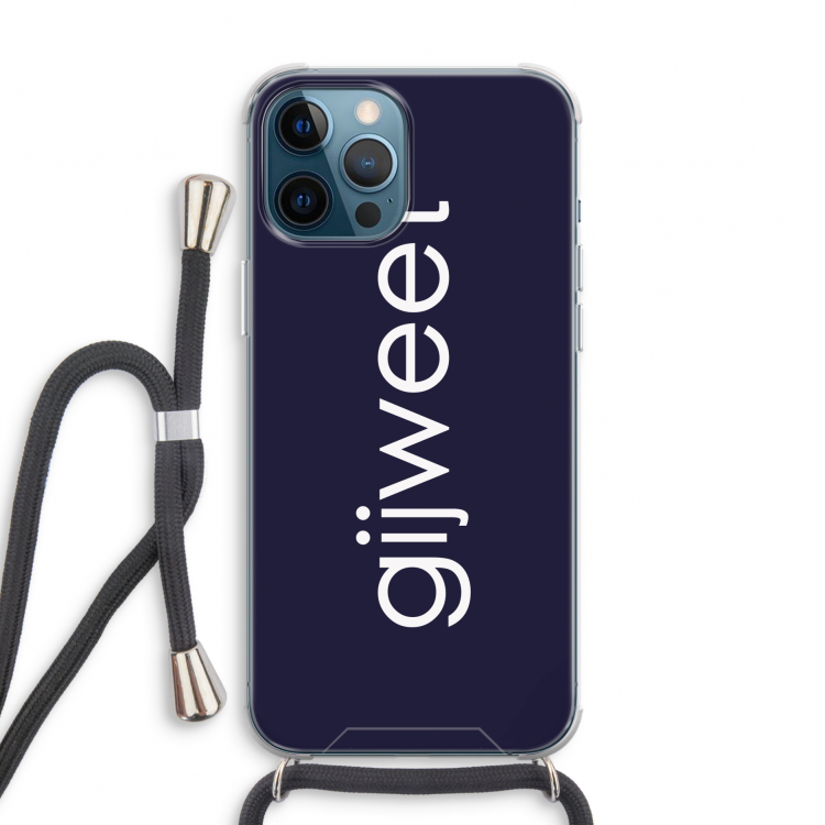 Gijweet: iPhone 12 Pro Transparant Hoesje met koord