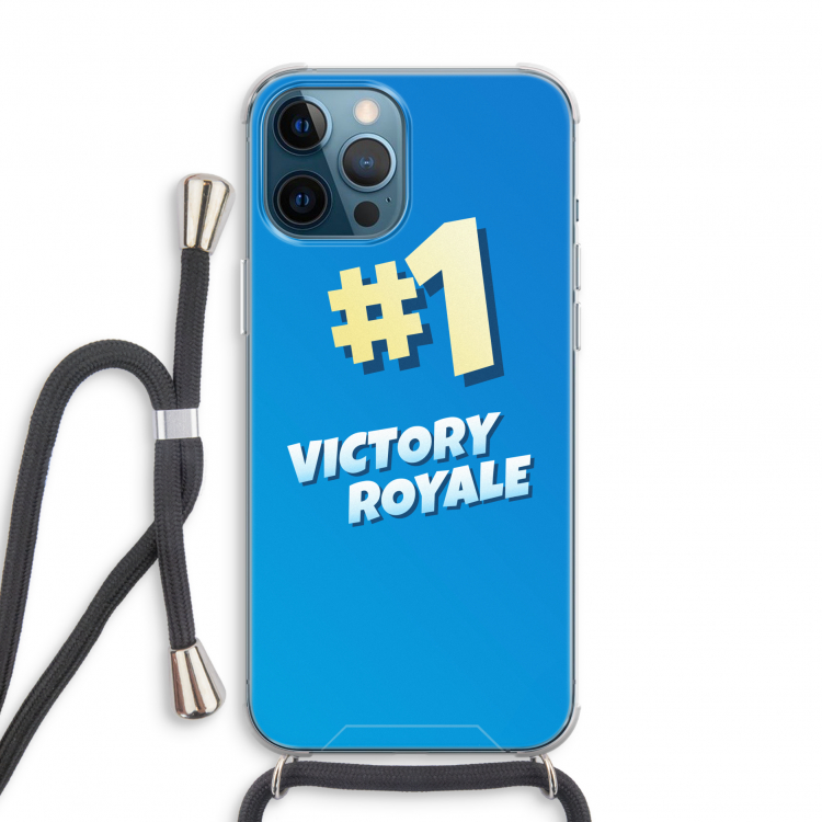 Victory Royale: iPhone 12 Pro Transparant Hoesje met koord