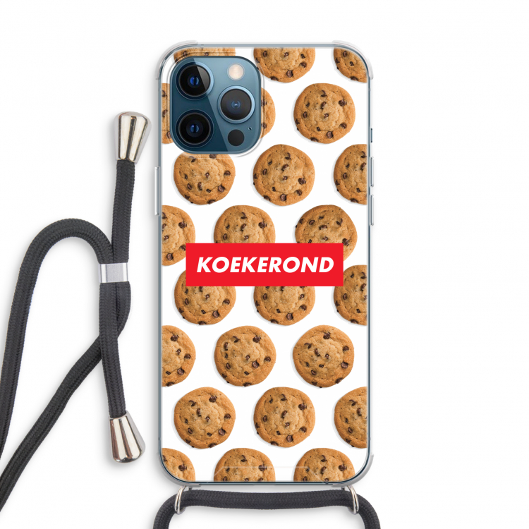 Koekerond: iPhone 12 Pro Transparant Hoesje met koord
