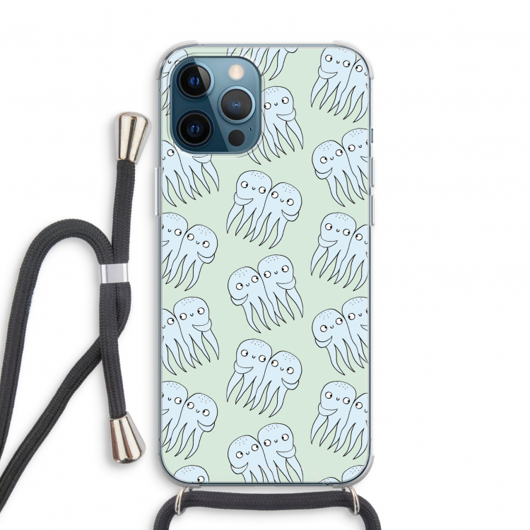 Octopussen: iPhone 12 Pro Transparant Hoesje met koord