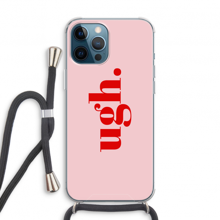 Ugh: iPhone 12 Pro Transparant Hoesje met koord