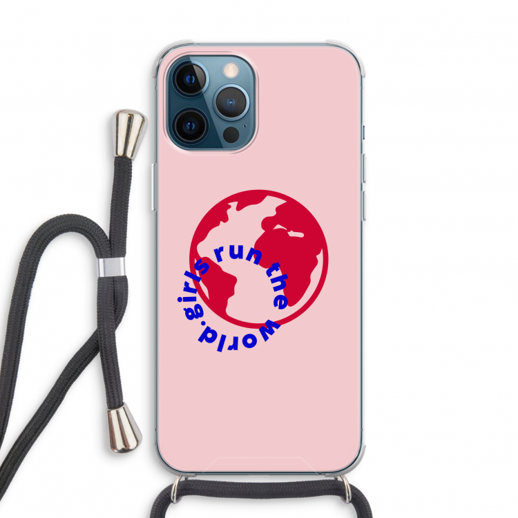 Run The World: iPhone 12 Pro Transparant Hoesje met koord