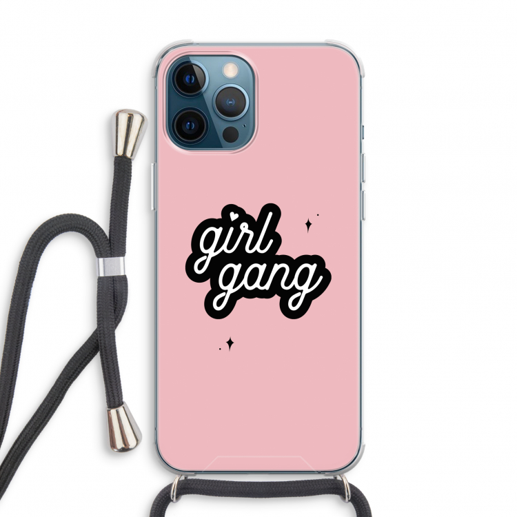 Girl Gang: iPhone 12 Pro Transparant Hoesje met koord