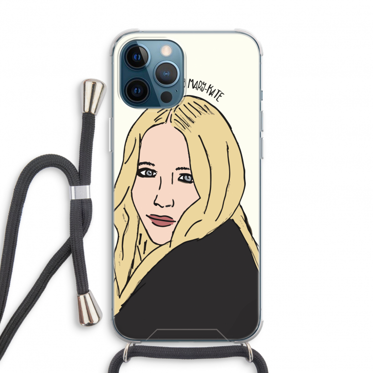 Mary Kate: iPhone 12 Pro Transparant Hoesje met koord