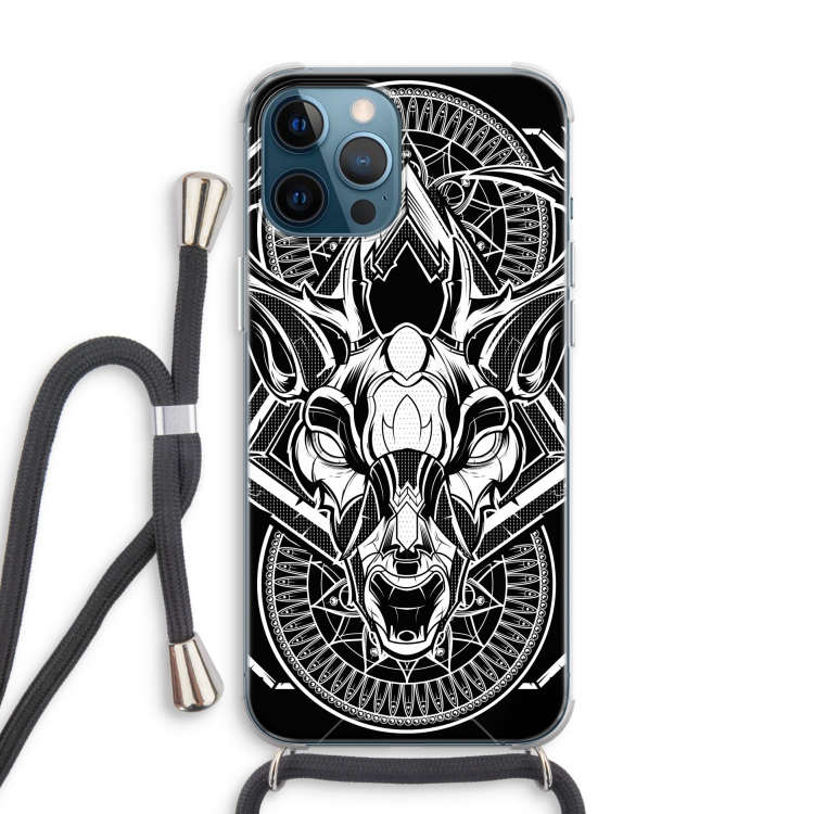 Oh Deer: iPhone 12 Pro Transparant Hoesje met koord