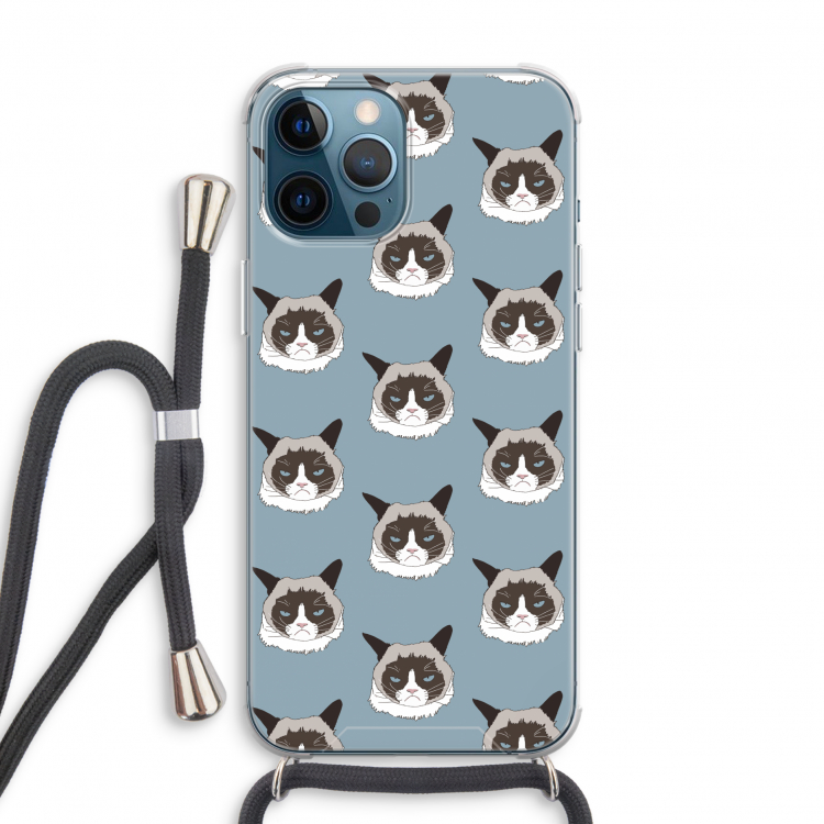 It's a Purrr Case: iPhone 12 Pro Transparant Hoesje met koord