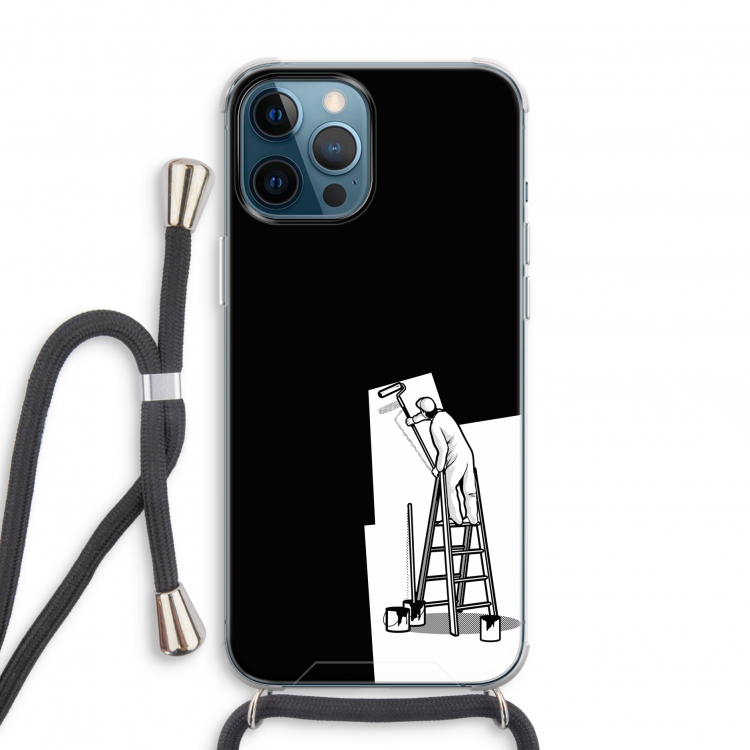 Musketon Painter: iPhone 12 Pro Transparant Hoesje met koord