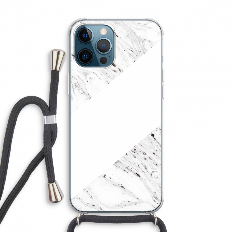 Biggest stripe: iPhone 12 Pro Transparant Hoesje met koord