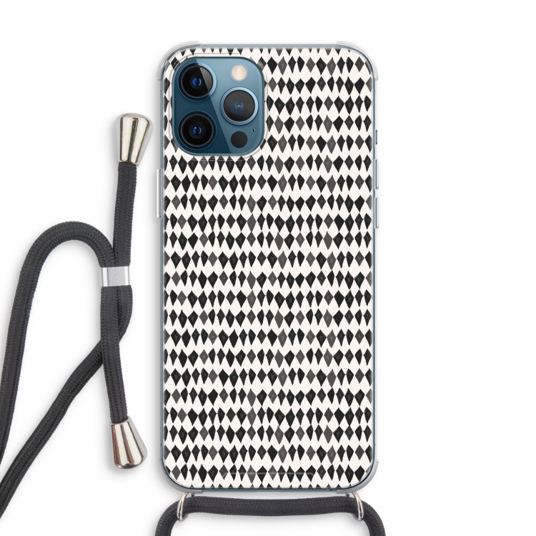 Crazy shapes: iPhone 12 Pro Transparant Hoesje met koord
