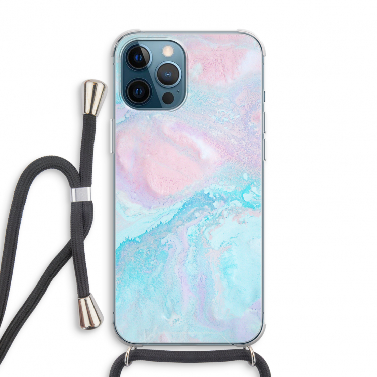 Fantasie pastel: iPhone 12 Pro Transparant Hoesje met koord