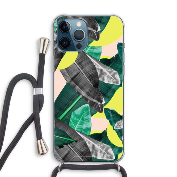 Fantasie jungle: iPhone 12 Pro Transparant Hoesje met koord