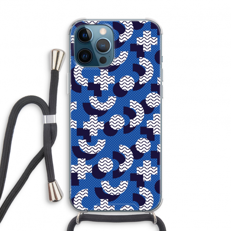 8-bit N°5: iPhone 12 Pro Transparant Hoesje met koord