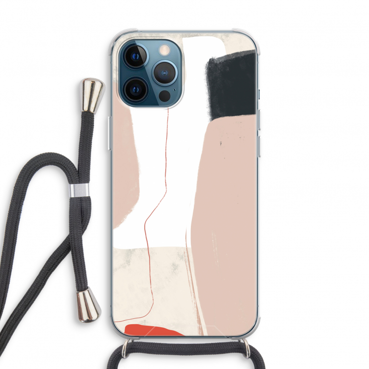 Lava: iPhone 12 Pro Transparant Hoesje met koord