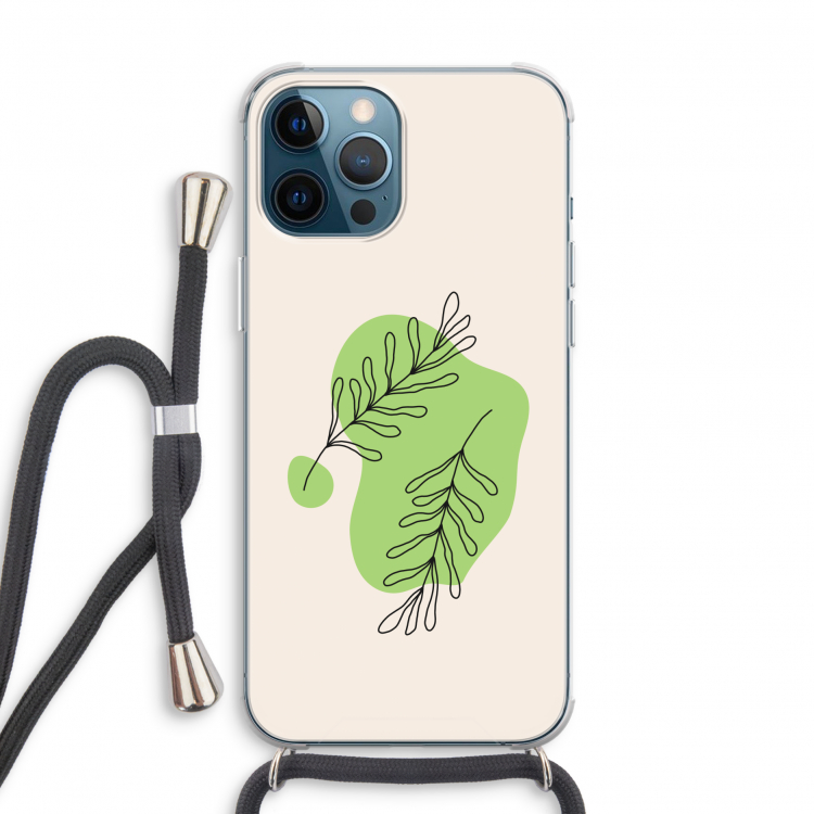 Beleaf in you: iPhone 12 Pro Transparant Hoesje met koord