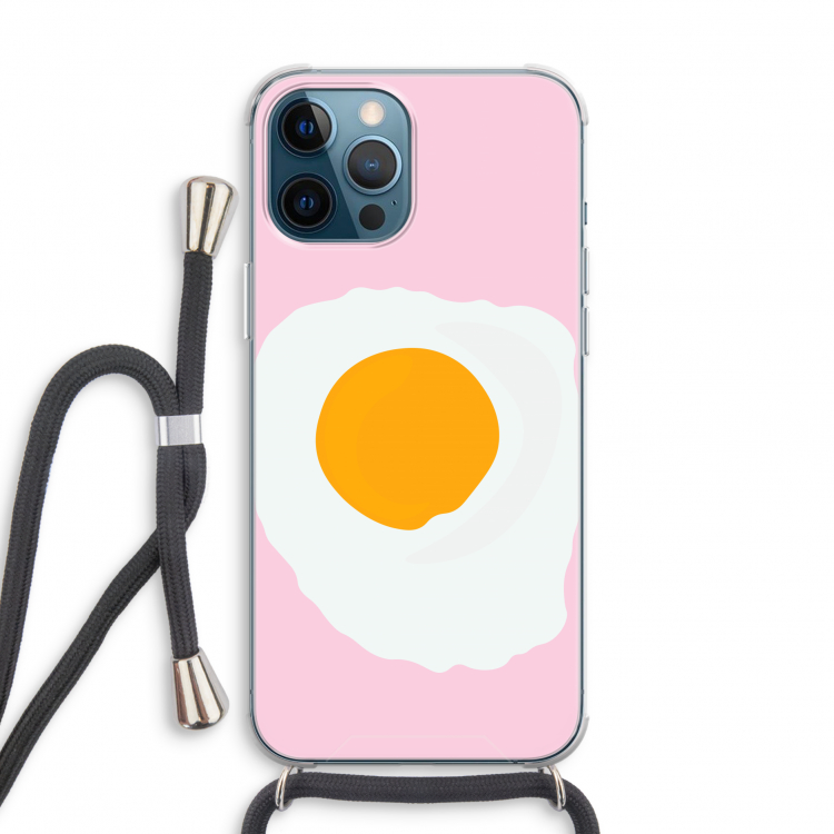 Sunny side up: iPhone 12 Pro Transparant Hoesje met koord