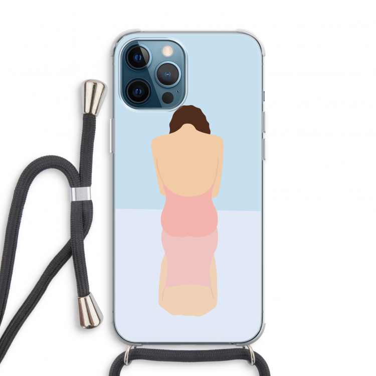 Mirror: iPhone 12 Pro Transparant Hoesje met koord
