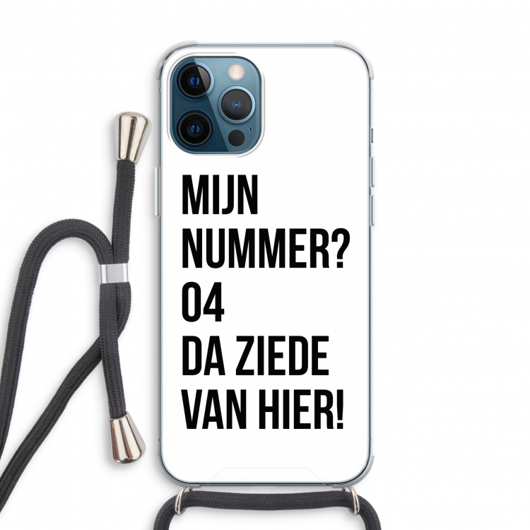 Da ziede van hier: iPhone 12 Pro Transparant Hoesje met koord