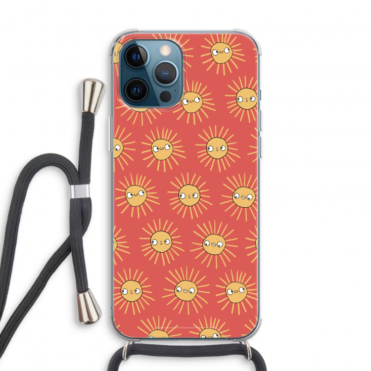 Zon: iPhone 12 Pro Transparant Hoesje met koord
