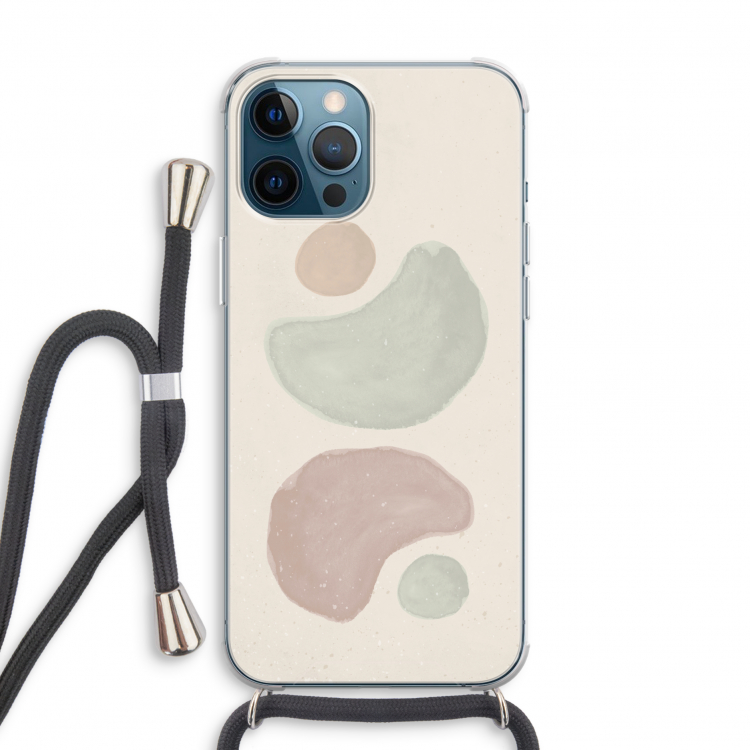 Geo #10: iPhone 12 Pro Transparant Hoesje met koord